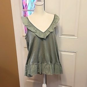 Ruffled Tank Top